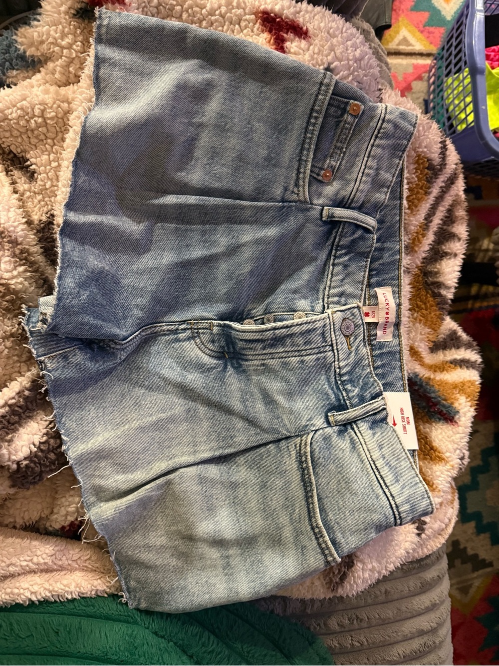 Lucky brand mom high rise shorts size 8